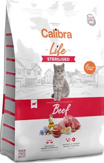 Calibra Tørrfôr Cat Life Sterilisert Storfekjøtt 6 kg Calibra Tørrfôr Cat Life Sterilisert Storfekjøtt 6 kg