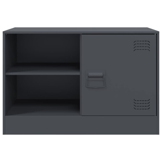 TV-benker 2 stk antrasitt 67x39x44 cm stål