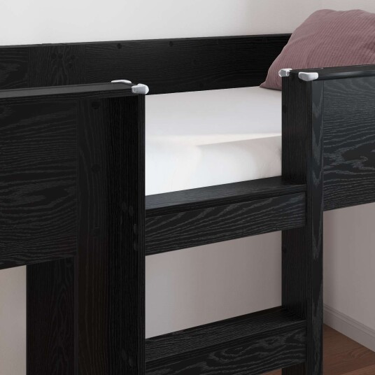  Køyeseng for Barn Svart Eik 100 x 200 cm Konstruert tre