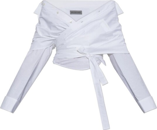 Balenciaga Dame Bluser & Skjorter Hvit 3XS, Balenciaga Dame Bluser & Skjorter Hvit 3XS,