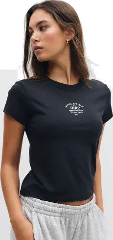 Nike - Svart - W Nsw X Trng Ss Tee Mod Crop