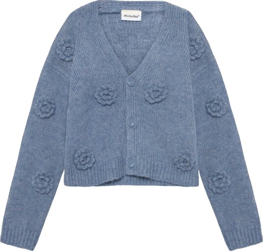 Minymo Cardigan   Strikk   Måneskinn Blue   Minymo   8 år (128)   Cardigan   Blå