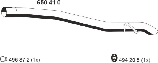 Eksosrør ERNST 650410