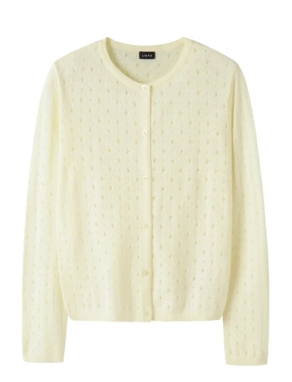 LMTD Nlfhoint Ls Short S Knit Cardigan Cream 158 164 LMTD Nlfhoint Ls Short S Knit Cardigan Cream 158 164