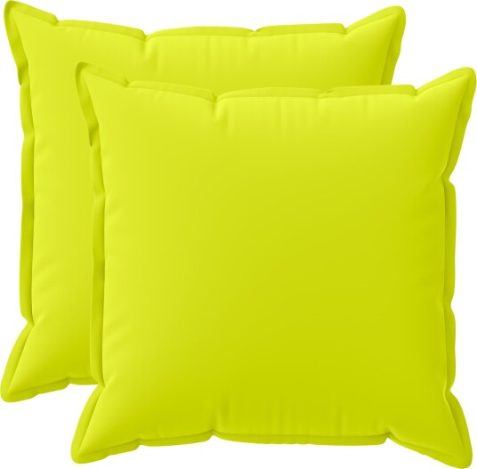 vidaXL Putetrekk 2 stk. HOUTEN Lys grønn 60 x 60 cm Polyester