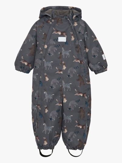 Minymo Vinterdress Dark Gull Grey 86