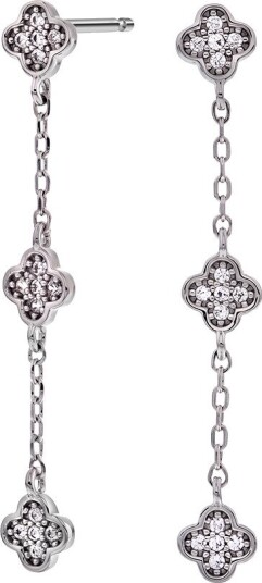 Pan Jewelry Øredobber i 925 sølv med kløver