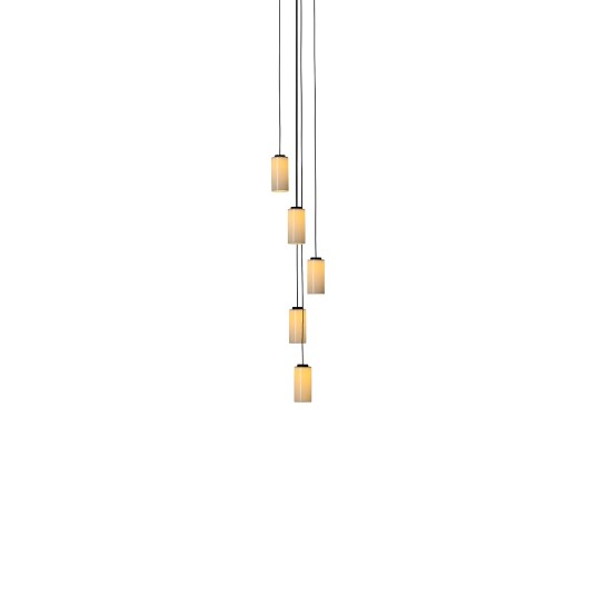 Santa & Cole Cirio Cascada 5 Taklampe Hvit/Porselen