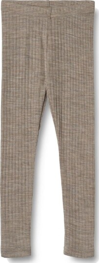 Wheat wool silk leggings Agi – khaki melange 110