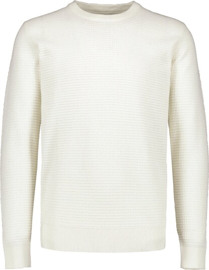 Lindbergh Structure O Neck Knit L/S Cream M Lindbergh Structure O Neck Knit L/S Cream M