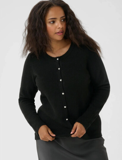 Kaffe Curve Kcniela Cardigan - Black - S Kaffe Curve Kcniela Cardigan - Black - S