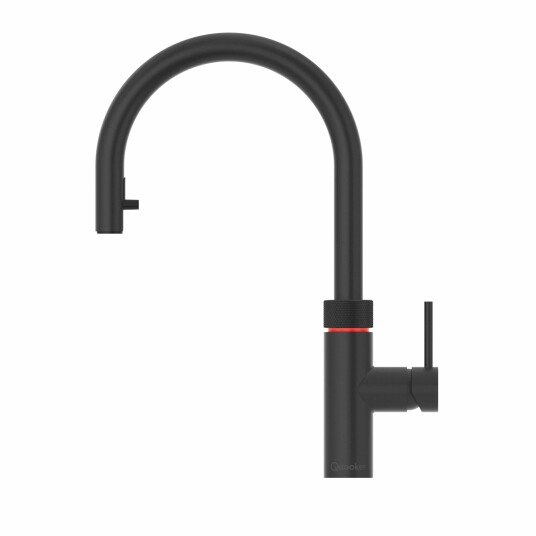 Quooker Flex Alt-i-ett med Uttrekksslange Svart Matt / Pro3 & Cube (BUN-Q211310802CUBE)