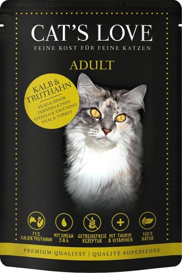 Cat'S Love Våtfôr Kalv & Kalkun 24 X 85 G Cat'S Love Våtfôr Kalv & Kalkun 24 X 85 G