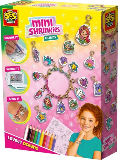 SES Creative Shrink FilMini Shrinkies Charms Lovely Ocean Multi/patterned ONE SIZE