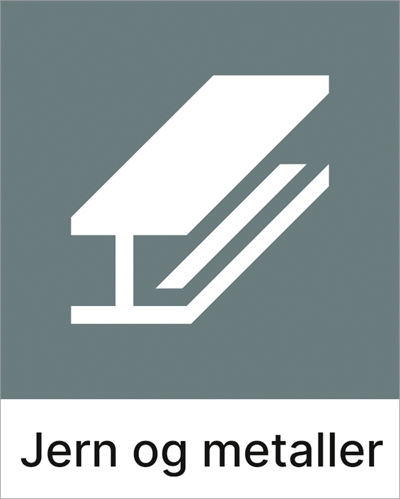 Jo Safety Kildesorteringsskilt Jern og metaller KI2722