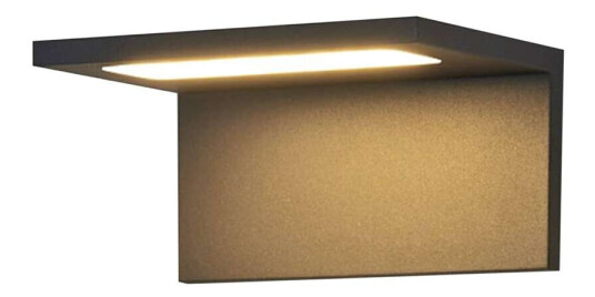 Lucande Flat LED-utevegglys Caner.