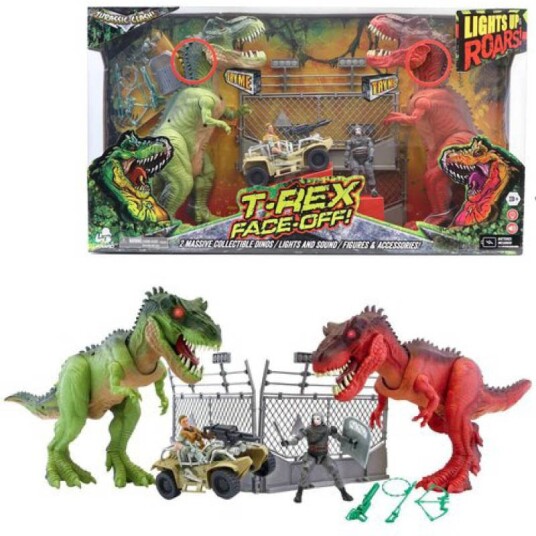 Jurassic Clash Lekesett Kampen mellom T-Rex dinosaurene