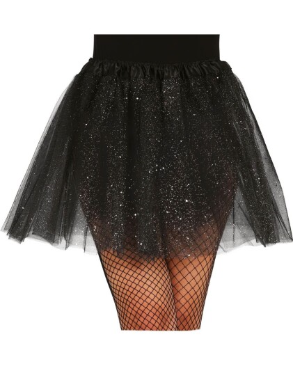 Svart Tutu/Underskjørt med Glitter 40 cm Svart Tutu/Underskjørt med Glitter 40 cm