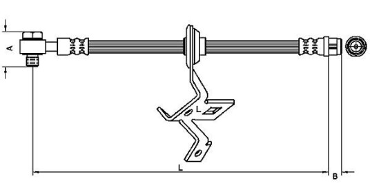 Bremseslange METZGER 4116209