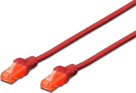 Digitus 20M Cat6 U/Utp, 20 M, Cat6, U/Utp (Utp), Rj-45, Rj-45, Rød