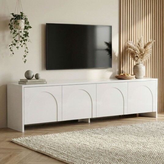 Homitis Tv Stand Aurelia Hvit Homitis Tv Stand Aurelia Hvit