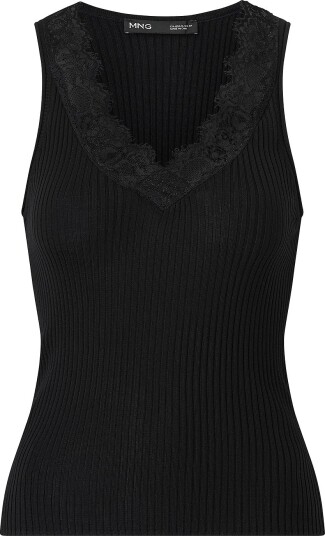 Mango Bluse Top Bibi Svart