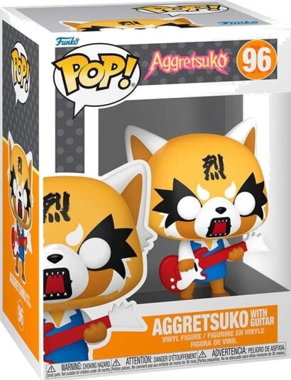 Northix Aggretsuko figur med gitar samleobjekt animeleke