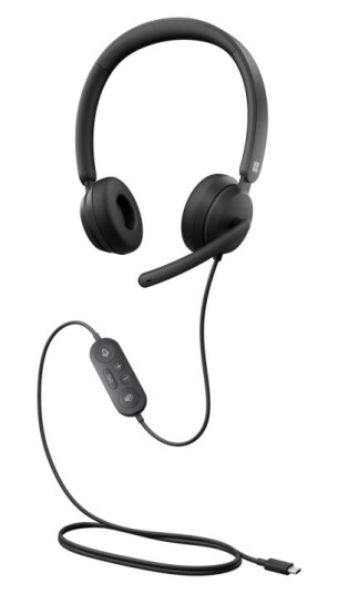 Microsoft Modern Usb-C Headset For Business - Hodesett - On-Ear - Kablet - Usb-C - Svart - Certified For Microsoft Teams Microsoft Modern Usb-C Headset For Business - Hodesett - On-Ear - Kablet - Usb-C - Svart - Certified For Microsoft Teams