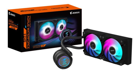 Gigabyte AORUS Waterforce II 240 Alt-i-ett Væskekjøler med 12 cm Vifter - Sort