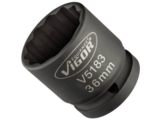 Vigor V5183 V5183 Slagskruemaskine-Topnøgleindsats 36 Mm