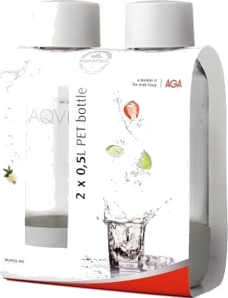 AGA AQVIA "on the go" 0,5L PET flaska 2 pack Vit