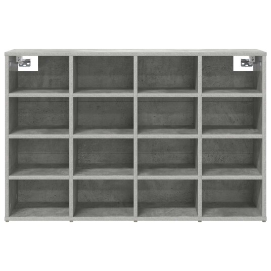 Sko Skap med hylle Betonggrå 103 x 30 x 67 cm Konstruert tre Sko Skap med hylle Betonggrå 103 x 30 x 67 cm Konstruert tre