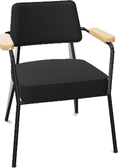 Vitra Fauteuil spisestol twill mørkegrå/naturlig eik/dyp Sort