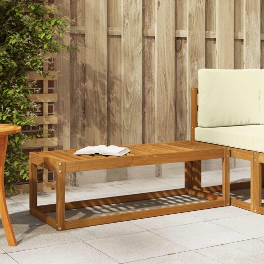 vidaXL Utendørs Krakk Benk Naturlig 115 x 43 x 37 cm Solid akasietre