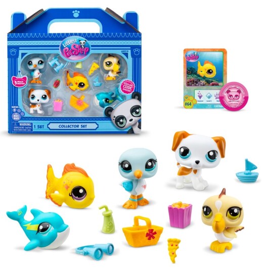 Littlest Petshop S1 Collector Sett #61-65 - Beach Besties Littlest Petshop S1 Collector Sett #61-65 - Beach Besties