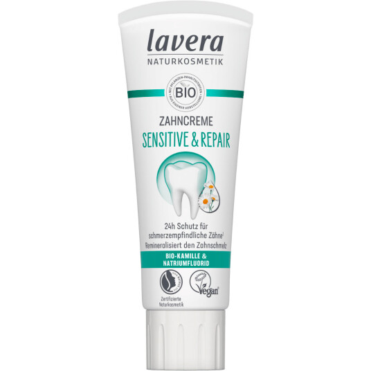 Naturlig Tandpasta LAVERA Sensitive & Repair Med Fluor 75 ml Naturlig Tandpasta LAVERA Sensitive & Repair Med Fluor 75 ml