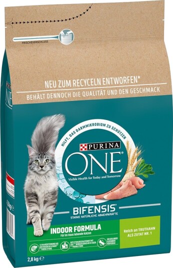 Purina One Tørrfôr Indoor Formula 2 X 2.8 kg