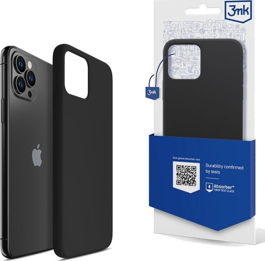 3Mk Silicone Case, Iphone 11 Pro Max, Svart 3Mk Silicone Case, Iphone 11 Pro Max, Svart