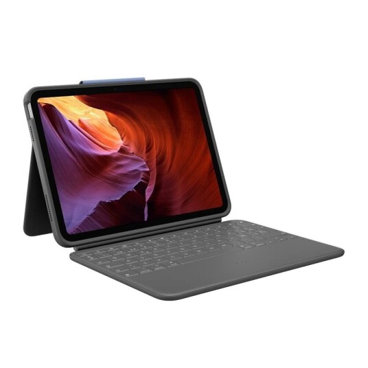 Logitech Ipadetui + Tastatur Logitech Spansk Qwerty Logitech Ipadetui + Tastatur Logitech Spansk Qwerty