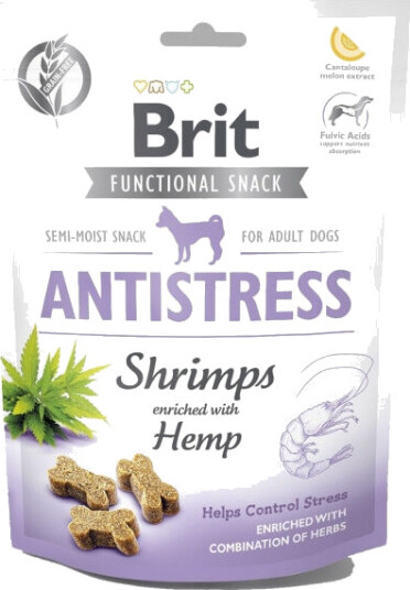 Brit Care Antistress 150g Hundefôr med Reker - Funksjonelt Snack til Voksne