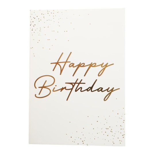Happy Birthday Kjempestort Gratulasjonskort med Konvolutt i A4 Format