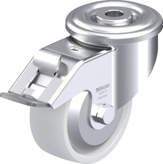 Blickle 852628 Ler-Po 80Ka-Fi-Fa Styrehjul Med Brems Hjuldiameter 80 Mm Bæreevne (Maks.) 150 Kg 1 Stk