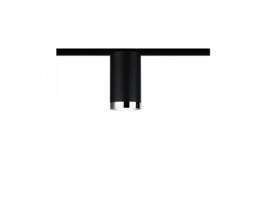 Paulmann Tube Spotlight På Skinne Gu10 1 Ampuller Sort Kromfarget