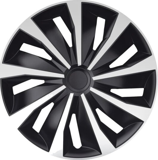 Gorecki Grip Hjulkapsler, sett ??? Sort/S??lv ??? 16"