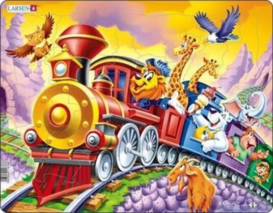 Larsen Puzzles Puzzle Circus Train 30 pieces Maxi 36.5x28.5 cm 2D Puslespill