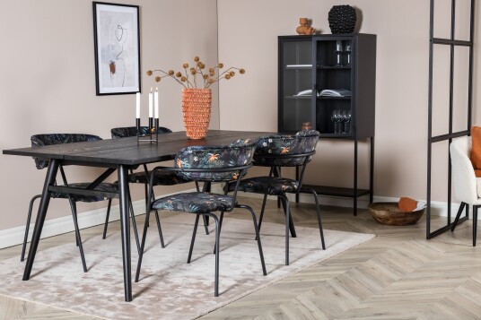 Venture Home Spisegruppe Sediza 195 cm + 4 Ayacor Spisestoler
