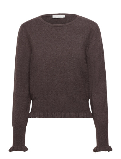 Rosemunde Rwdahlia Ls O-Neck Pullover - Brown - XL