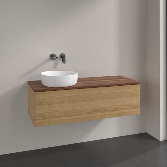 Villeroy & Boch  Antao Servantskap med 1 skuff 120x50x36 cm u/lys Eik/Valnøtt