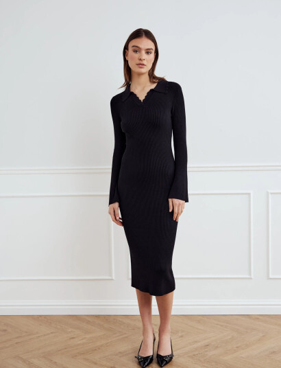 Noella Livvy Knit Dress   Black   XL