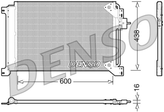 DENSO DCN12004 Kondensator, klimaanlegg
